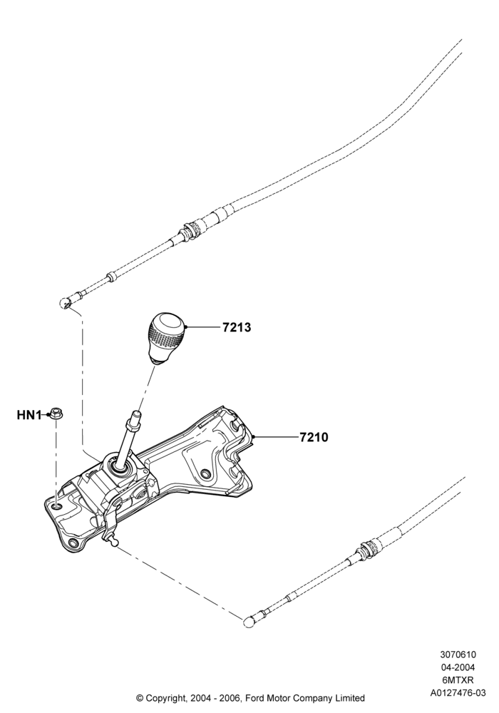10 - Gear Change - ASM, 6 Spd Man Rear Transaxle; 30/JUN/2004-20/SEP/2006