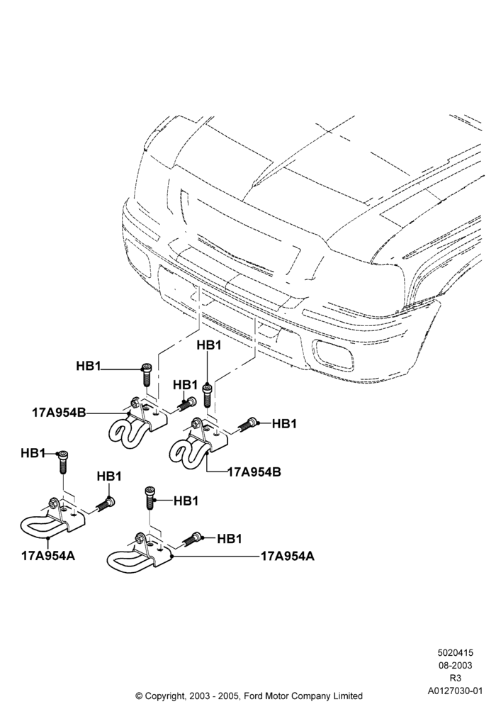 15 - Front Towing Equipment; 04/AUG/2003-16/DEC/2011