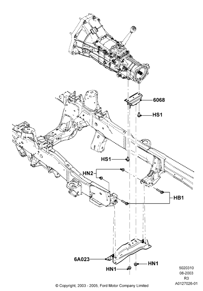 10 - Transmission Mounting; 04/AUG/2003-16/DEC/2011