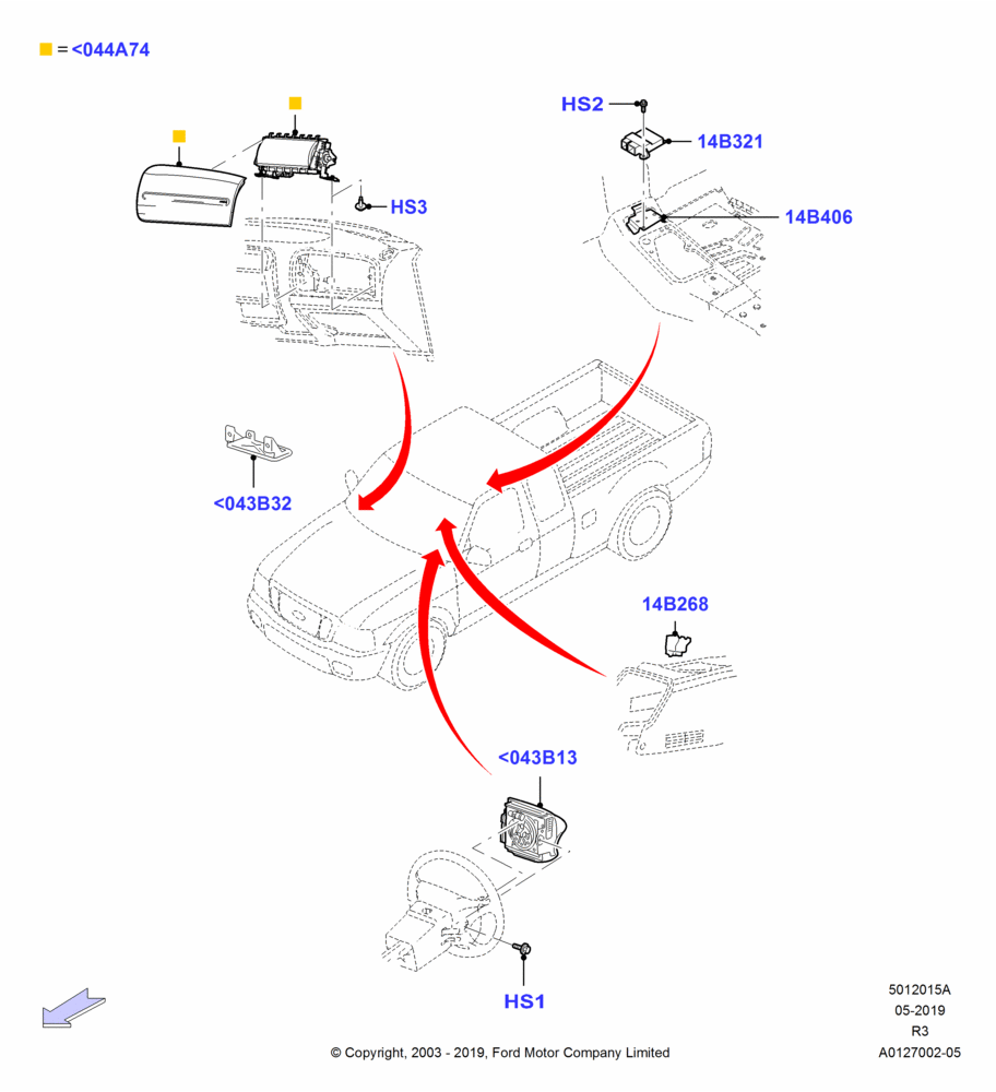 15A - Airbag System; 04/AUG/2003-01/MAY/2006