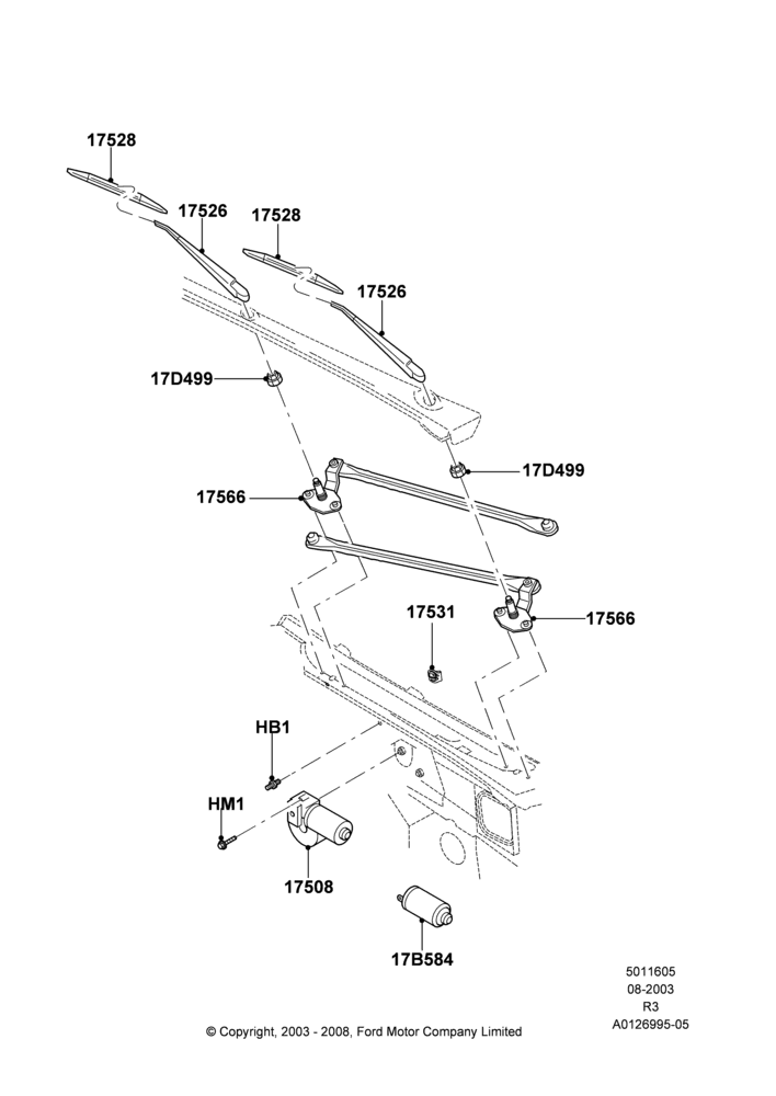05 - Windshield Wiper; 04/AUG/2003-16/DEC/2011