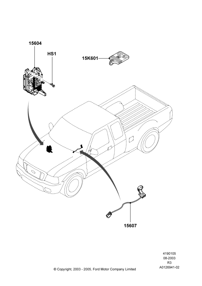 05A - Vehicle Modules and Sensors; 04/AUG/2003-02/AUG/2004