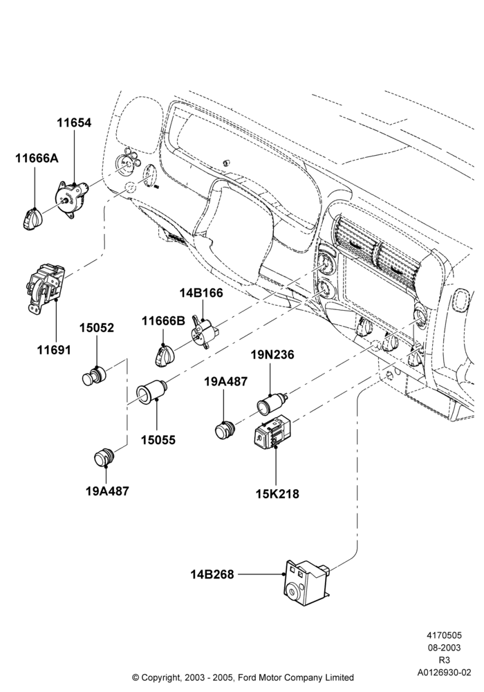 05A - Instrument Panel Related Parts; 04/AUG/2003-01/MAY/2006
