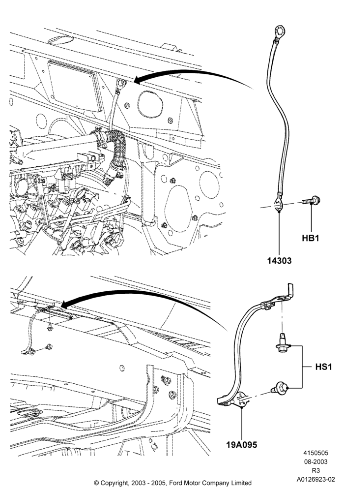 05B - Radio Suppression, 3.0 V6 12V OHV EFI; 04/AUG/2003-18/AUG/2008