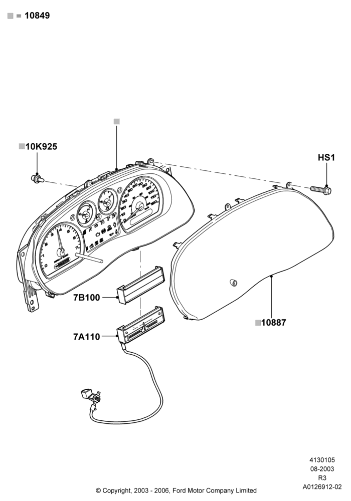 05 - Instrument Cluster; 04/AUG/2003-16/DEC/2011