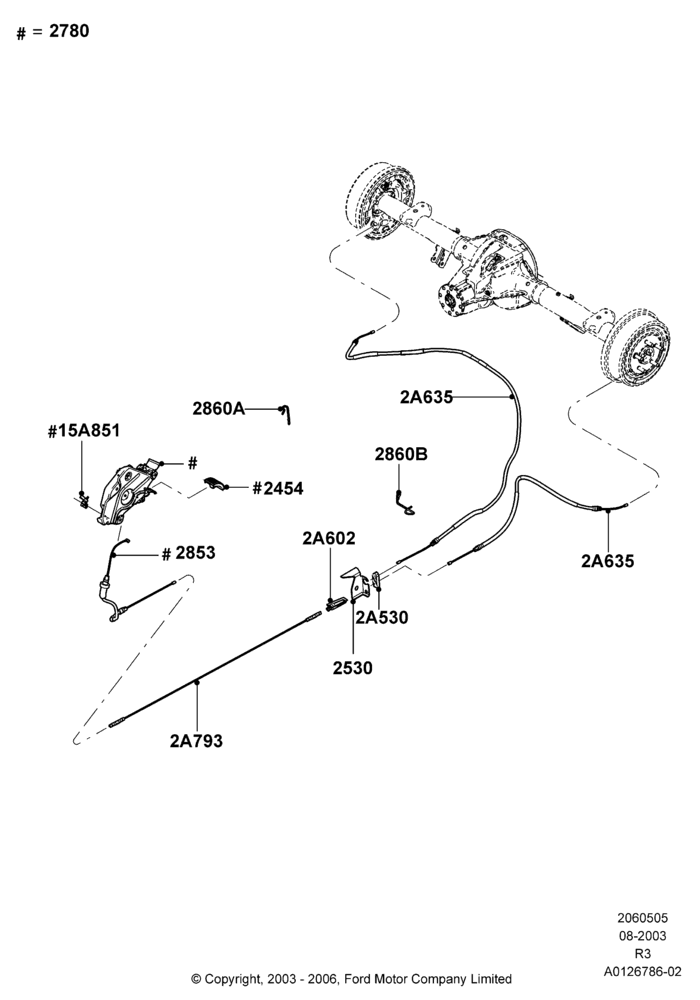 05A - Parking Brake; 04/AUG/2003-14/SEP/2009