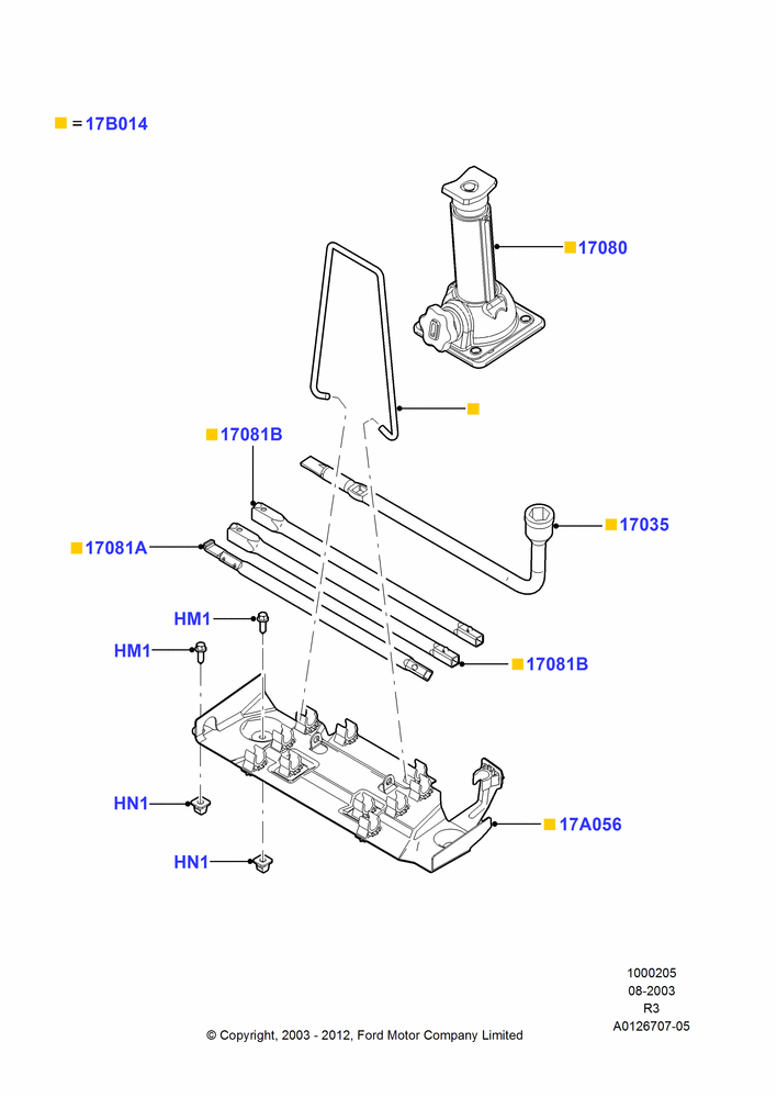 05A - TOOLS, Regular Cab; 04/AUG/2003-16/DEC/2011