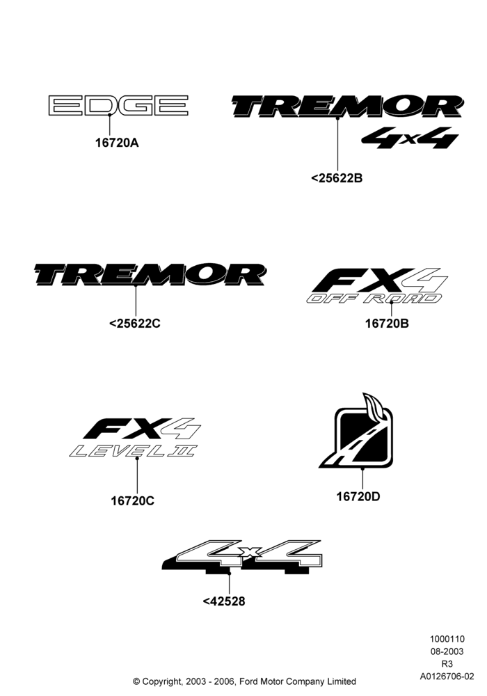 10A - Decals, Appearance; 04/AUG/2003-02/AUG/2004