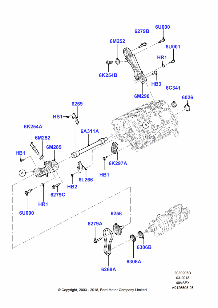 Timing Gear, 4.0L V6 12V SOHC EFI