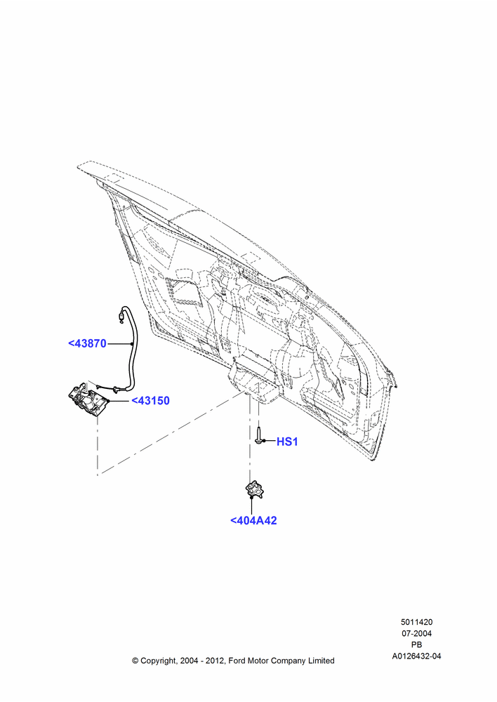 20 - Luggage Compt/Tailgte Lock Controls; 12/JUL/2004-04/JUN/2007