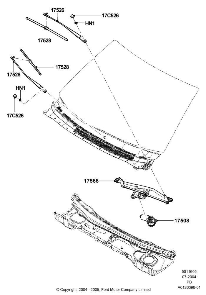 05 - Windshield Wiper; 12/JUL/2004-04/JUN/2007