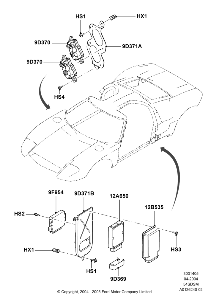 05A - Engine Modules and Sensors, 5.4L 4V DOHC EFI S/C ALUM V8 G; 30/JUN/2004-30/SEP/2006