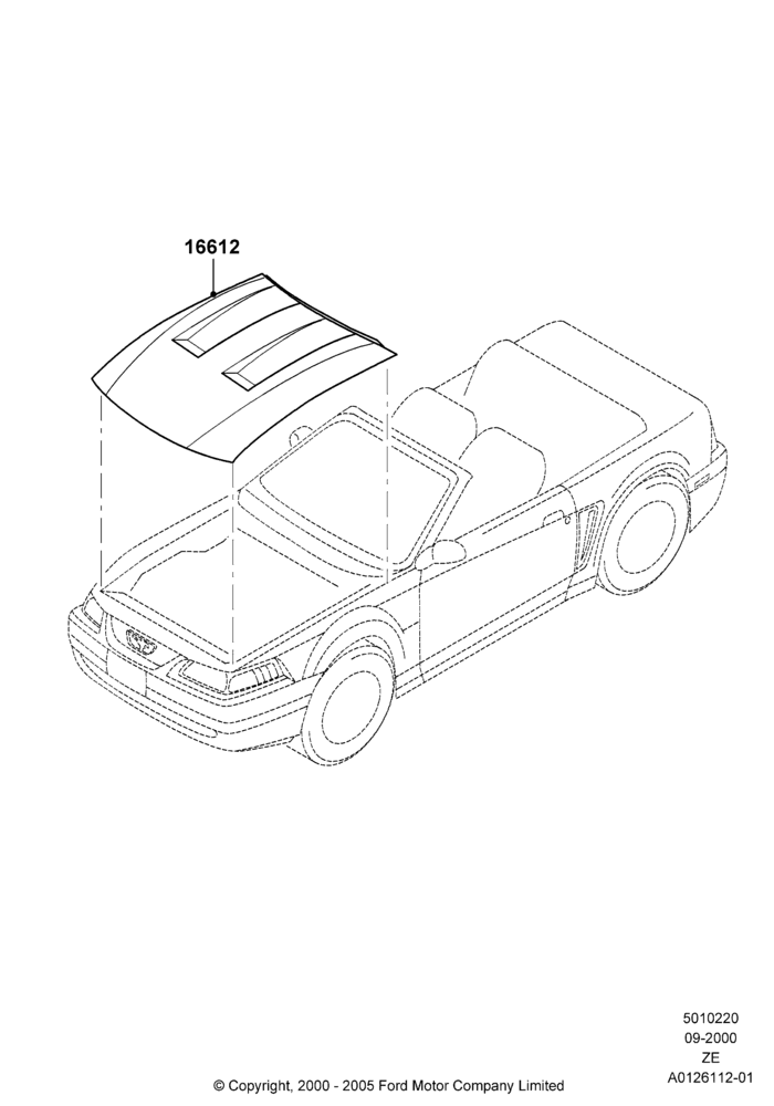 20L - Hood and Related Parts, Accessory, SVT Cobra Style; 18/SEP/2000-12/MAY/2004