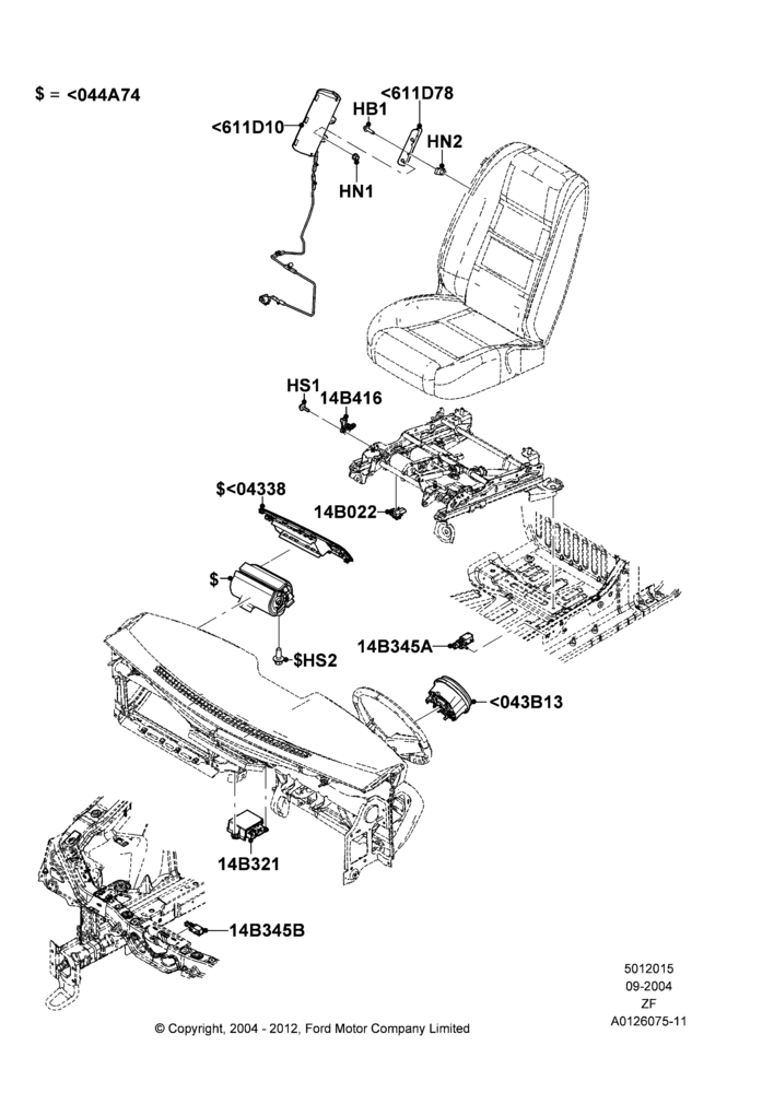 15A - Airbag System; 07/SEP/2004-26/FEB/2009