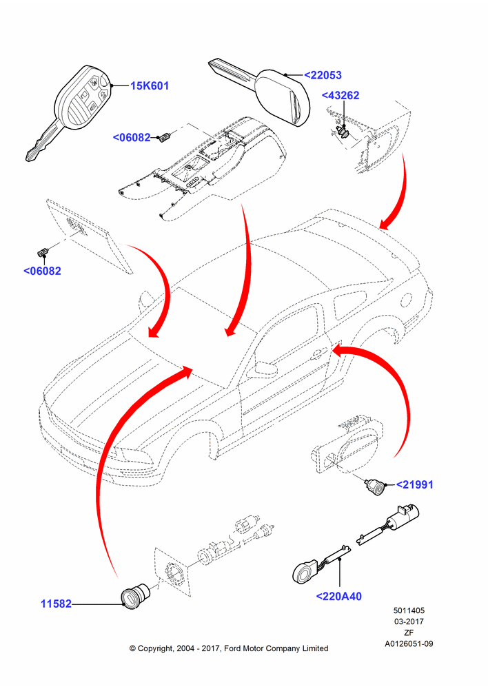 05 - Vehicle Lock Sets and Repair Kits; 07/SEP/2004-27/JUN/2014