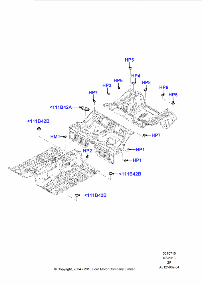 10 - Plugs - Floor Pan; 07/SEP/2004-27/JUN/2014