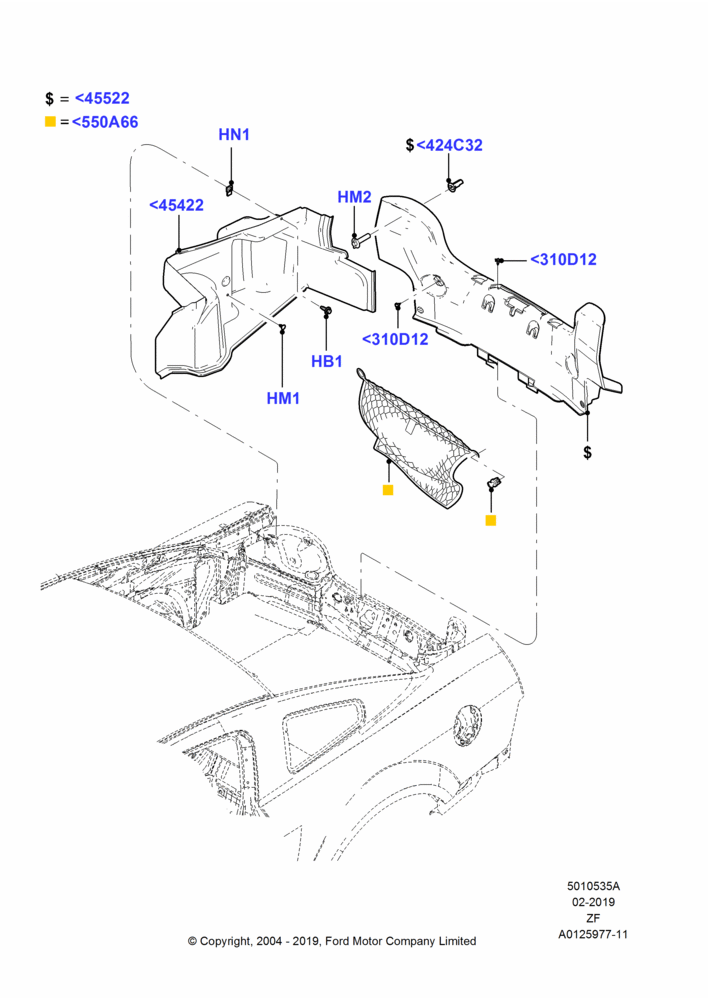 35A - Load Compartment Trim, Coupe; 07/SEP/2004-26/FEB/2009