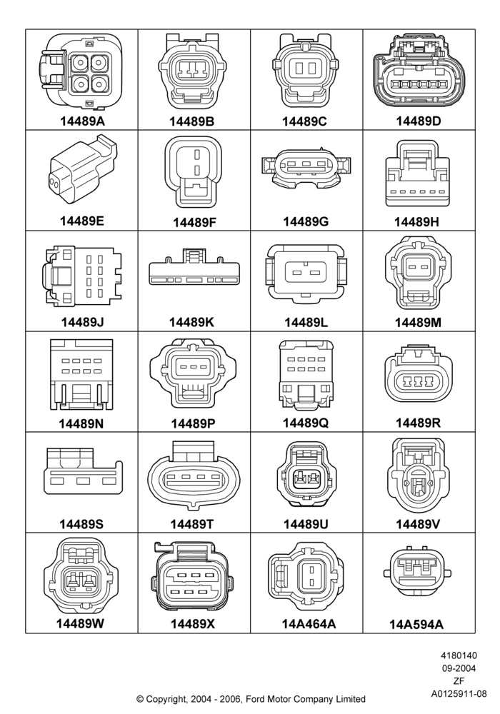 40B - Wiring Connectors, Connector, Page B; 07/SEP/2004-22/MAR/2010