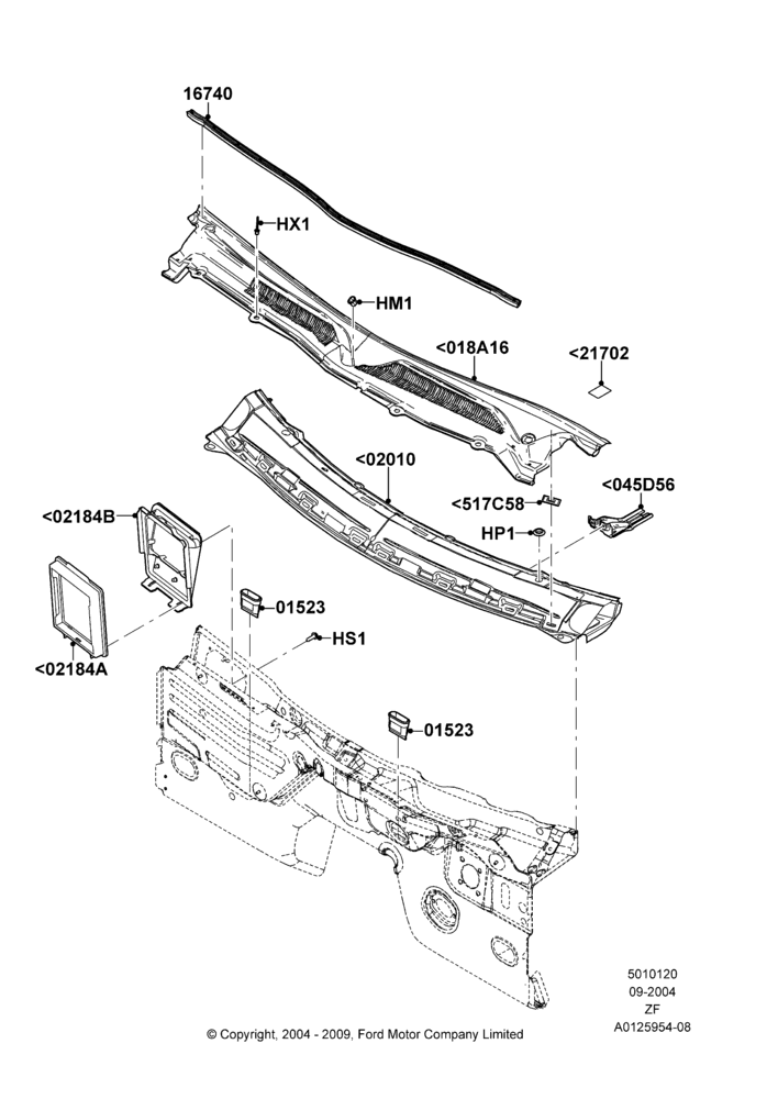 20 - Cowl/Panel and Related Parts; 07/SEP/2004-27/JUN/2014