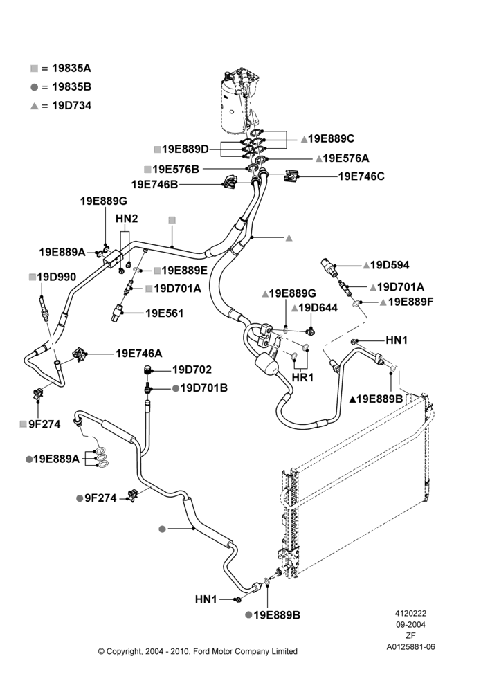 22A - Air Conditioning System, 4.0L V6 12V SOHC EFI; 07/SEP/2004-26/FEB/2009