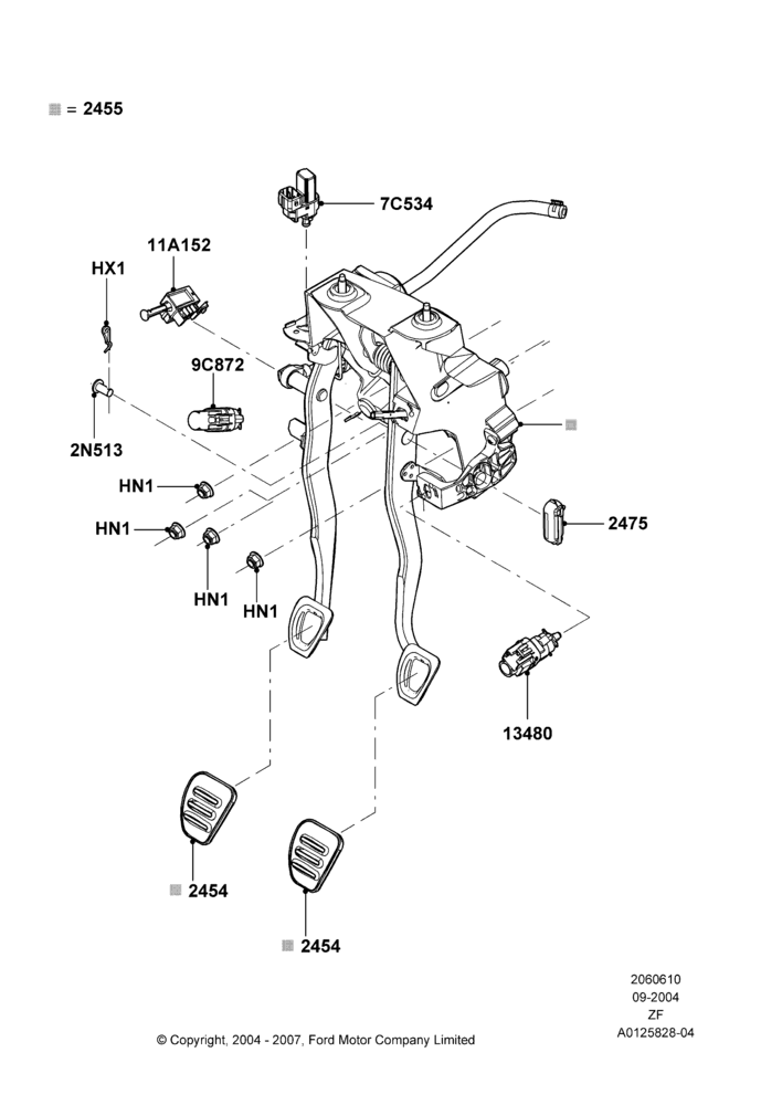 10A - Brake and Clutch Controls, Manual Transmission; 07/SEP/2004-22/MAR/2010