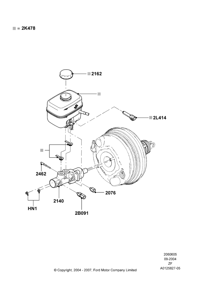 05A - Master Cylinder - Brake System; 07/SEP/2004-27/MAY/2008