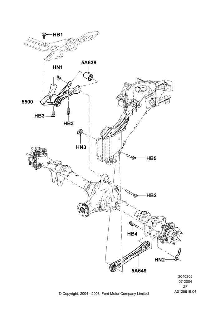 Rear Knuckle and Suspension Arms, Page A