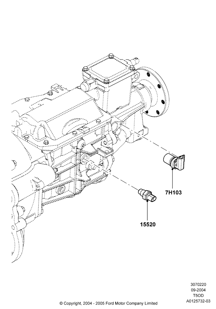 20B - Transmission Modules and Sensors, T5OD 5-Speed Manual Transmission; 07/SEP/2004-22/MAR/2010