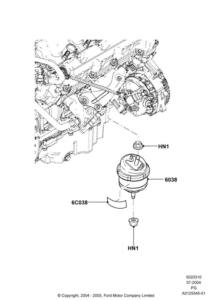 10A - Transmission Mounting; 12/JUL/2004-30/APR/2007