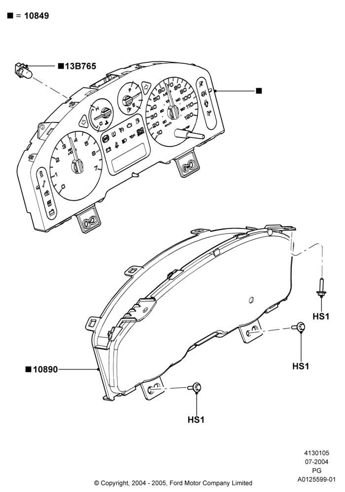05 - Instrument Cluster; 12/JUL/2004-15/JUN/2009