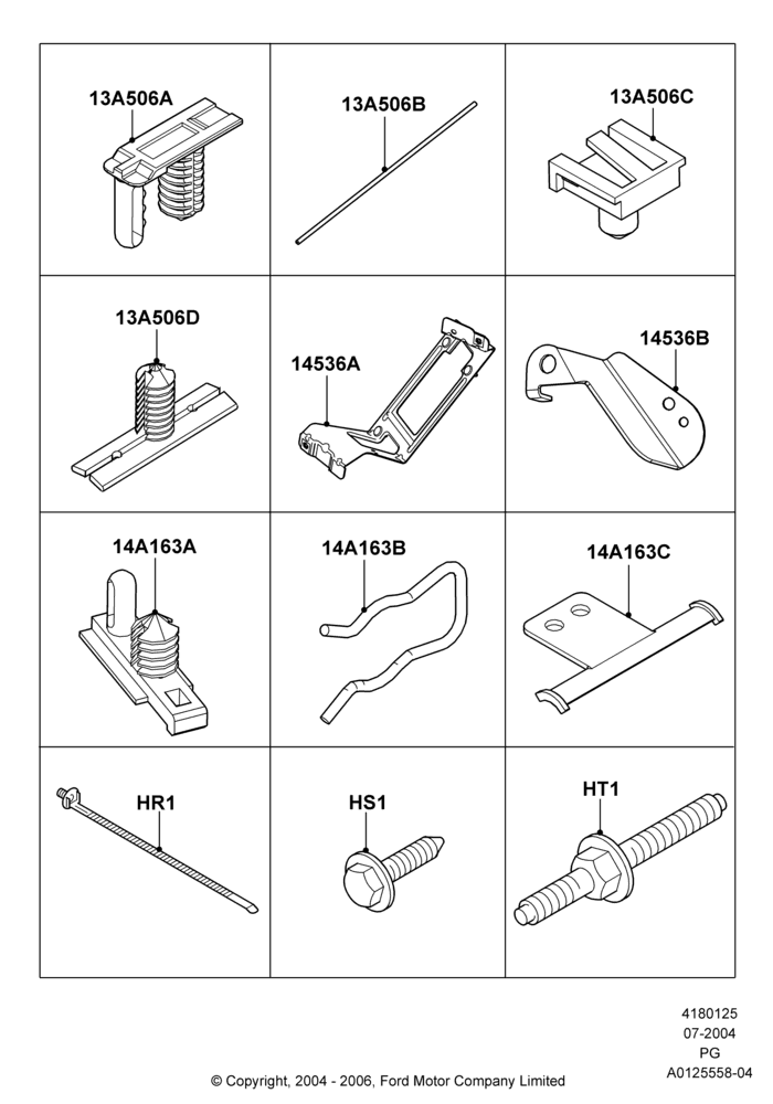 25 - Wiring Clamps; 12/JUL/2004-15/JUN/2009