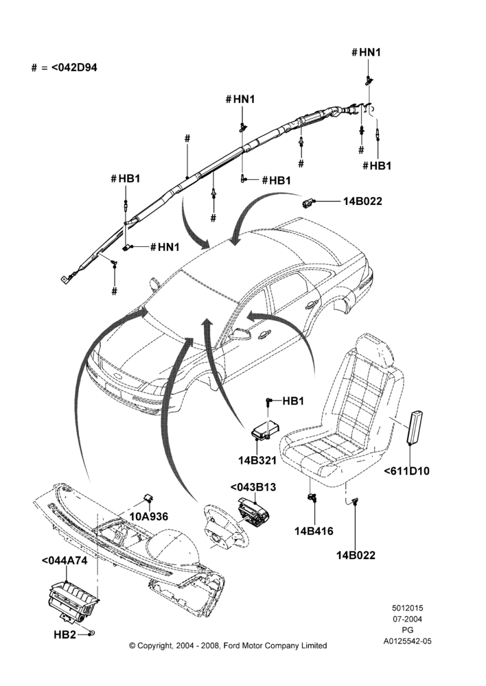 15 - Airbag System; 12/JUL/2004-15/JUN/2009