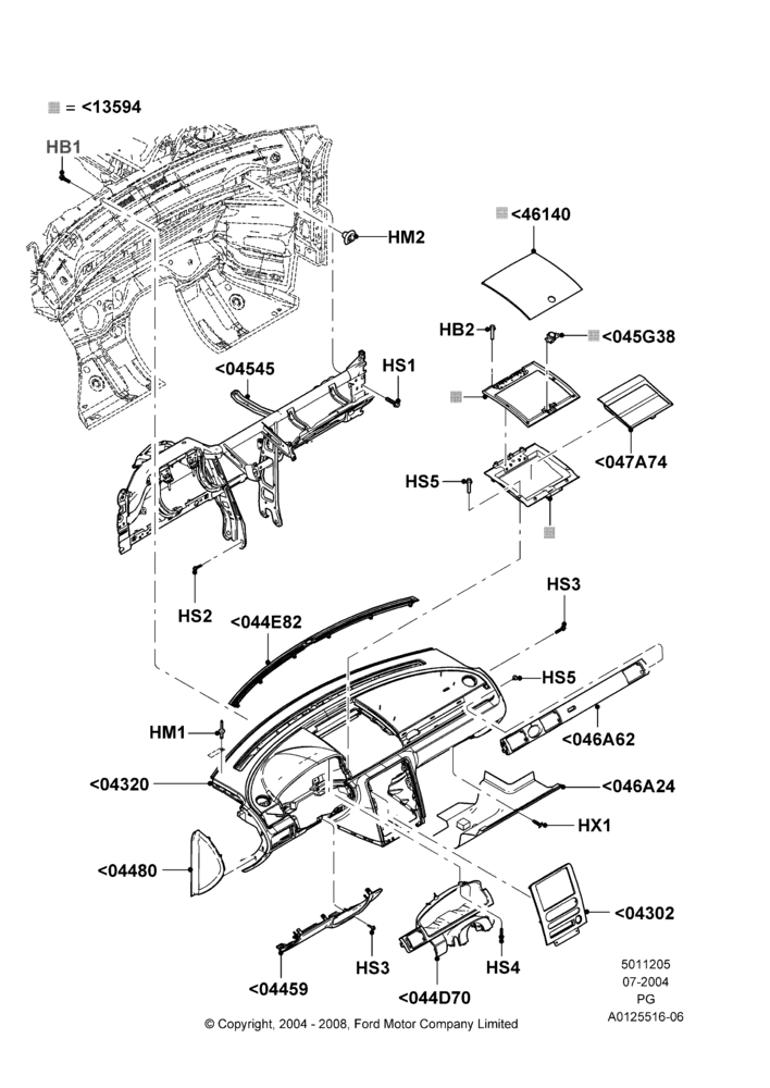 05 - Instrument Panel; 12/JUL/2004-15/JUN/2009