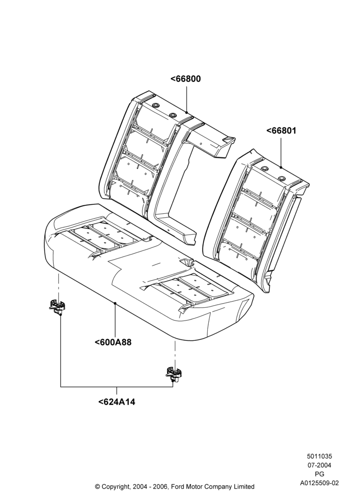 35A - Rear Seat Pads/Valances & Heating; 12/JUL/2004-18/JUL/2005