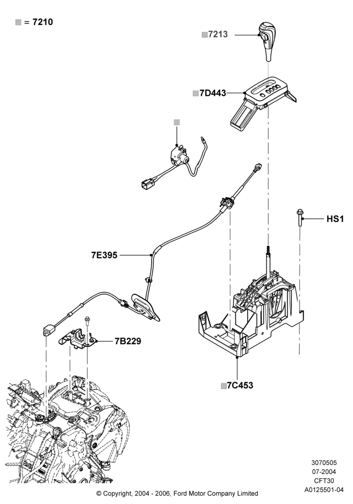 05B - Gear Change-Automatic Transmission, CVT Select Shift Transmission; 12/JUL/2004-30/APR/2007