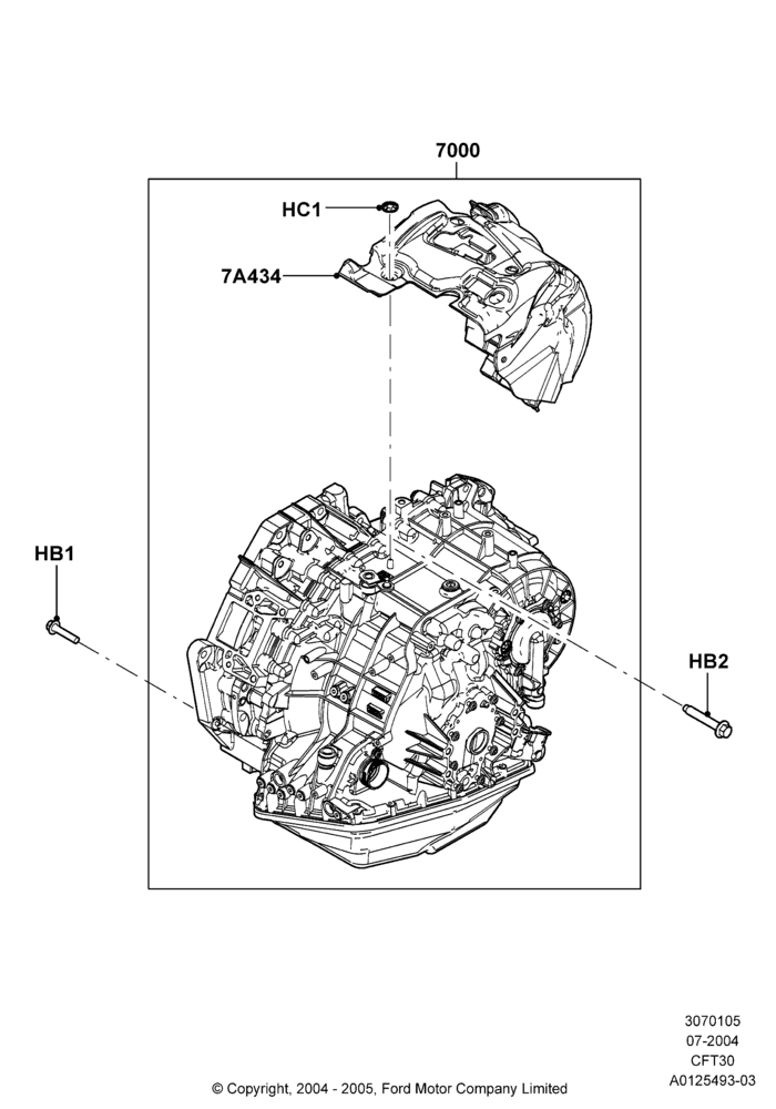 05B - Transmission & Speedometer Drive, CVT Select Shift Transmission; 12/JUL/2004-30/APR/2007