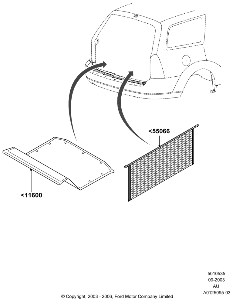35E - Load Compartment Trim, Accessory; 04/SEP/2003-27/AUG/2007