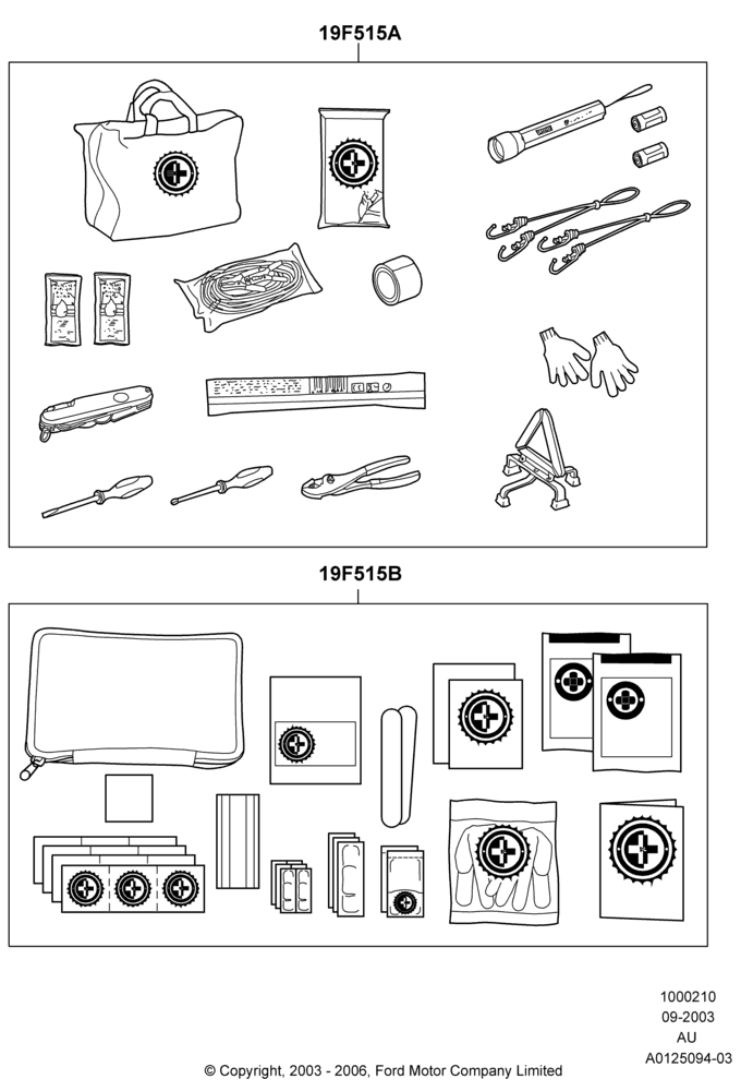 10A - Emergency and Safety Equipment; 04/SEP/2003-03/OCT/2005