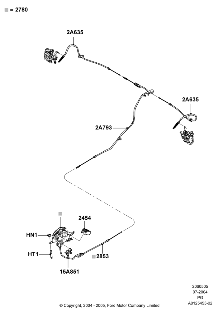 05 - Parking Brake; 12/JUL/2004-15/JUN/2009