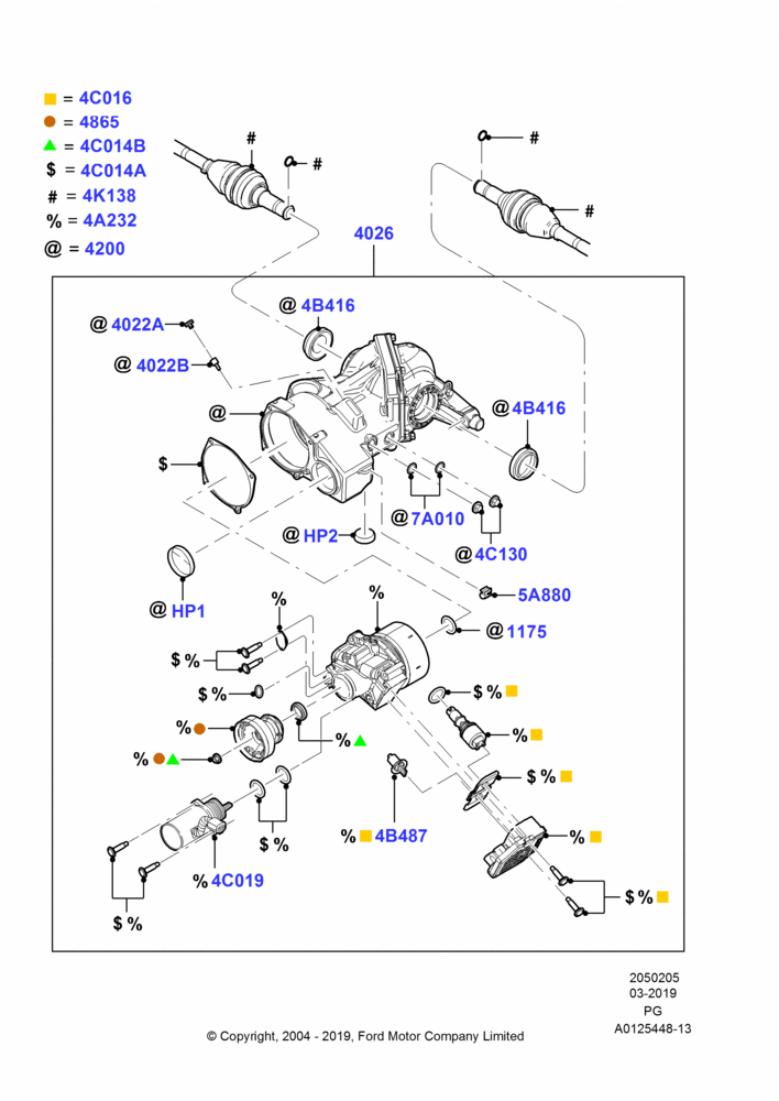 05A - Rear Axle; 12/JUL/2004-30/APR/2007