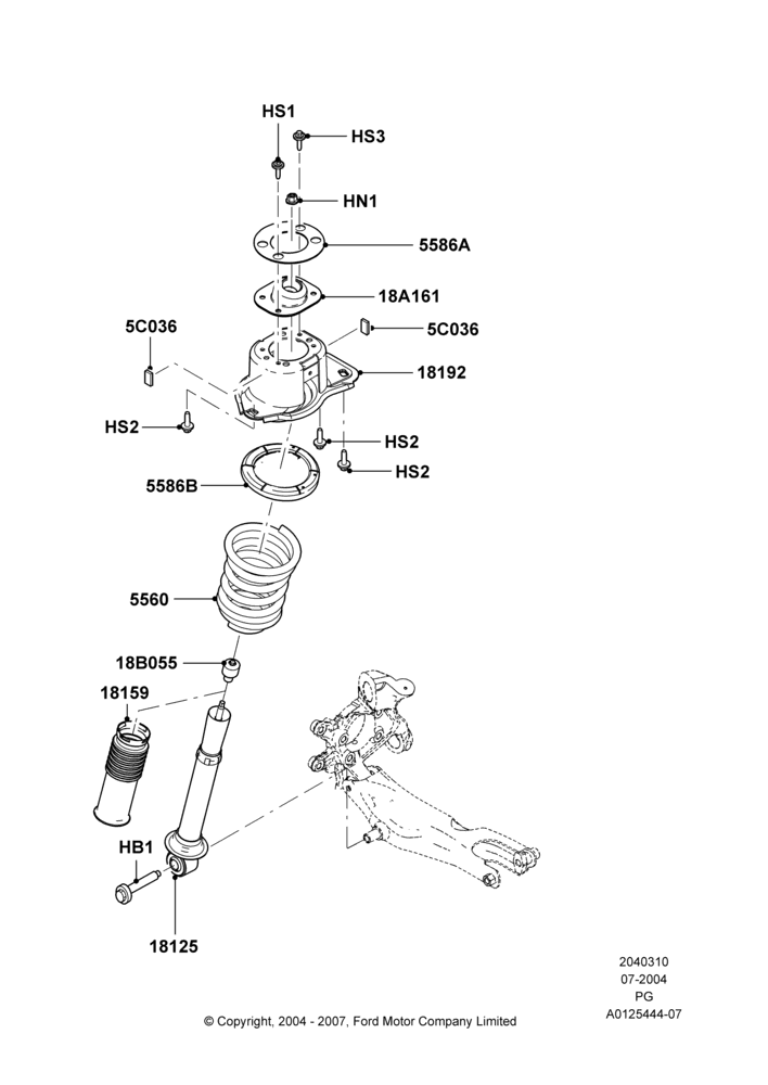10 - Rear Springs and Shock Absorbers; 12/JUL/2004-15/JUN/2009