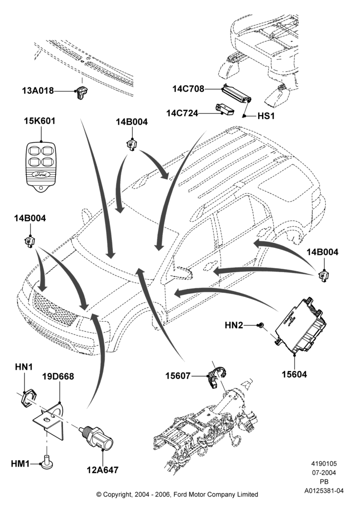05 - Vehicle Modules and Sensors; 12/JUL/2004-04/JUN/2007