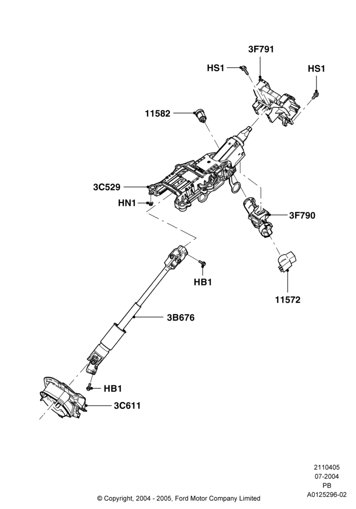 05 - Steering Column; 12/JUL/2004-04/JUN/2007