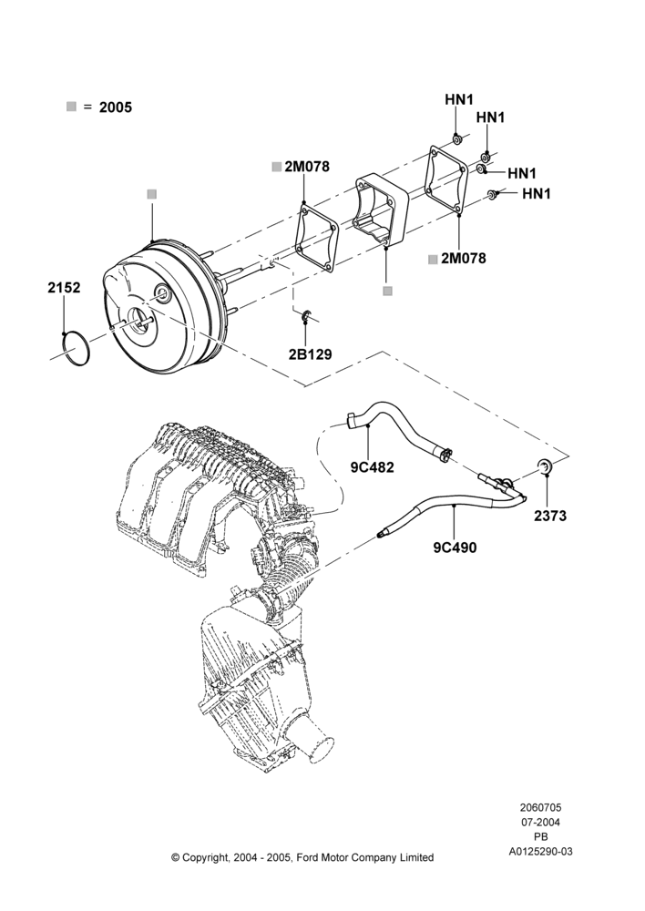 05 - Brake Booster; 12/JUL/2004-04/JUN/2007