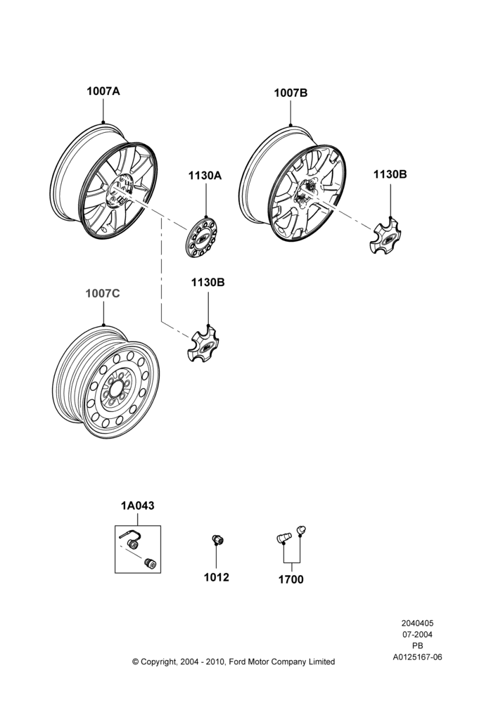 05A - Wheels, With 17" Wheels; 12/JUL/2004-04/JUN/2007