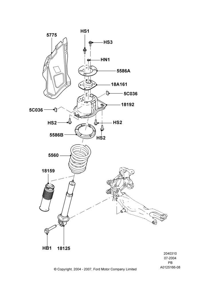 10 - Rear Springs and Shock Absorbers; 12/JUL/2004-04/JUN/2007