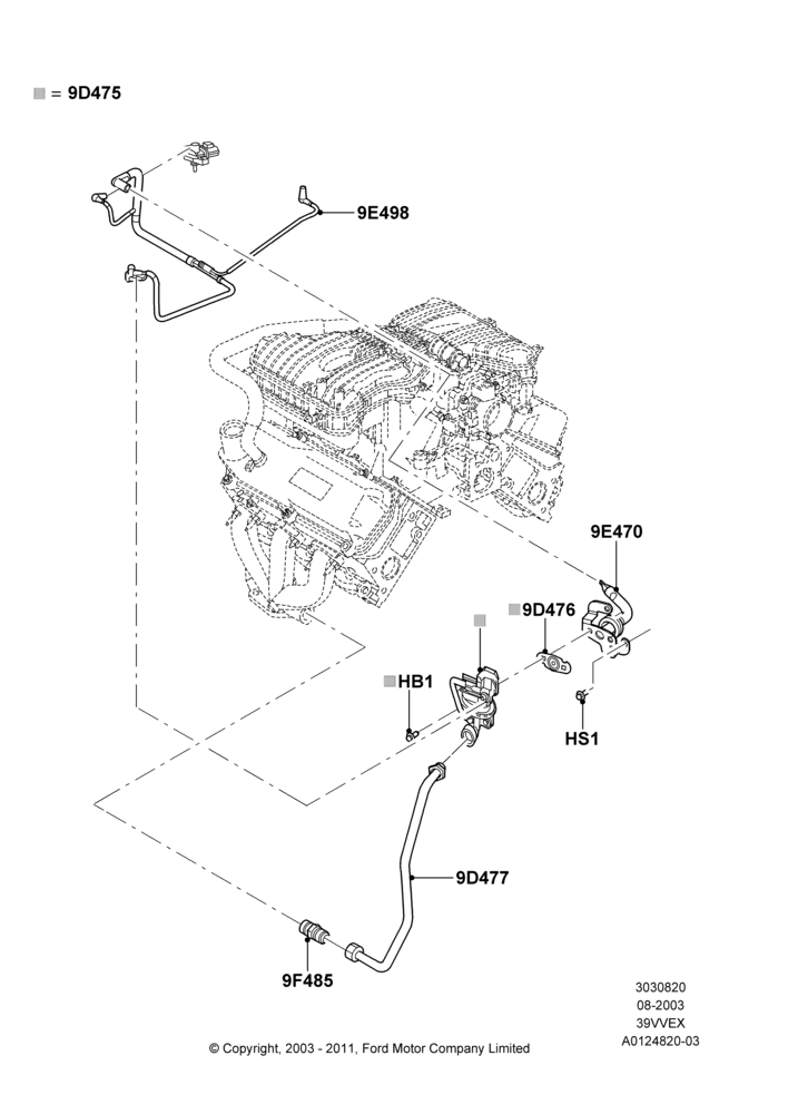20 - Exhaust Gas Recirculation, 3.9L OHV EFI NA V6 GAS; 25/AUG/2003-02/JAN/2007