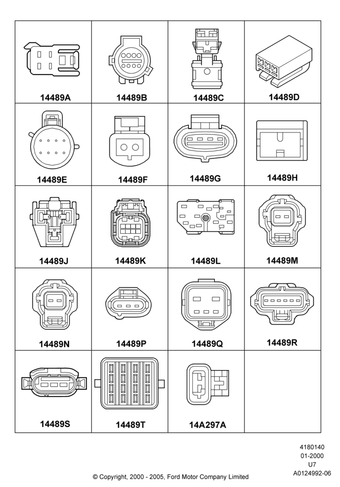 40C - Wiring Connectors, Page C; 31/JAN/2000-09/MAY/2003
