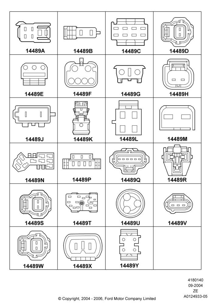 40D - Wiring Connectors, Page D; 18/SEP/2000-12/MAY/2004