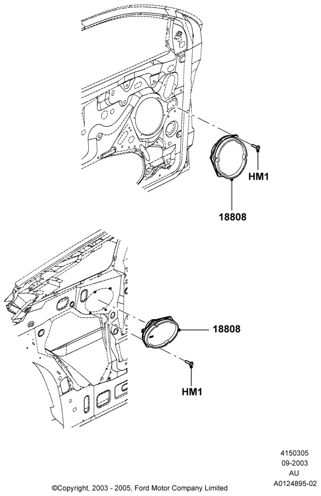 05B - Speakers, Less Upgraded Sound System; 04/SEP/2003-05/APR/2004